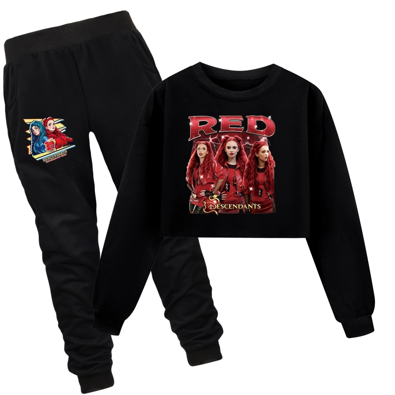 Cropped Sweatshirt Play Set — 5797 Edition, Style 11 · Set · Black