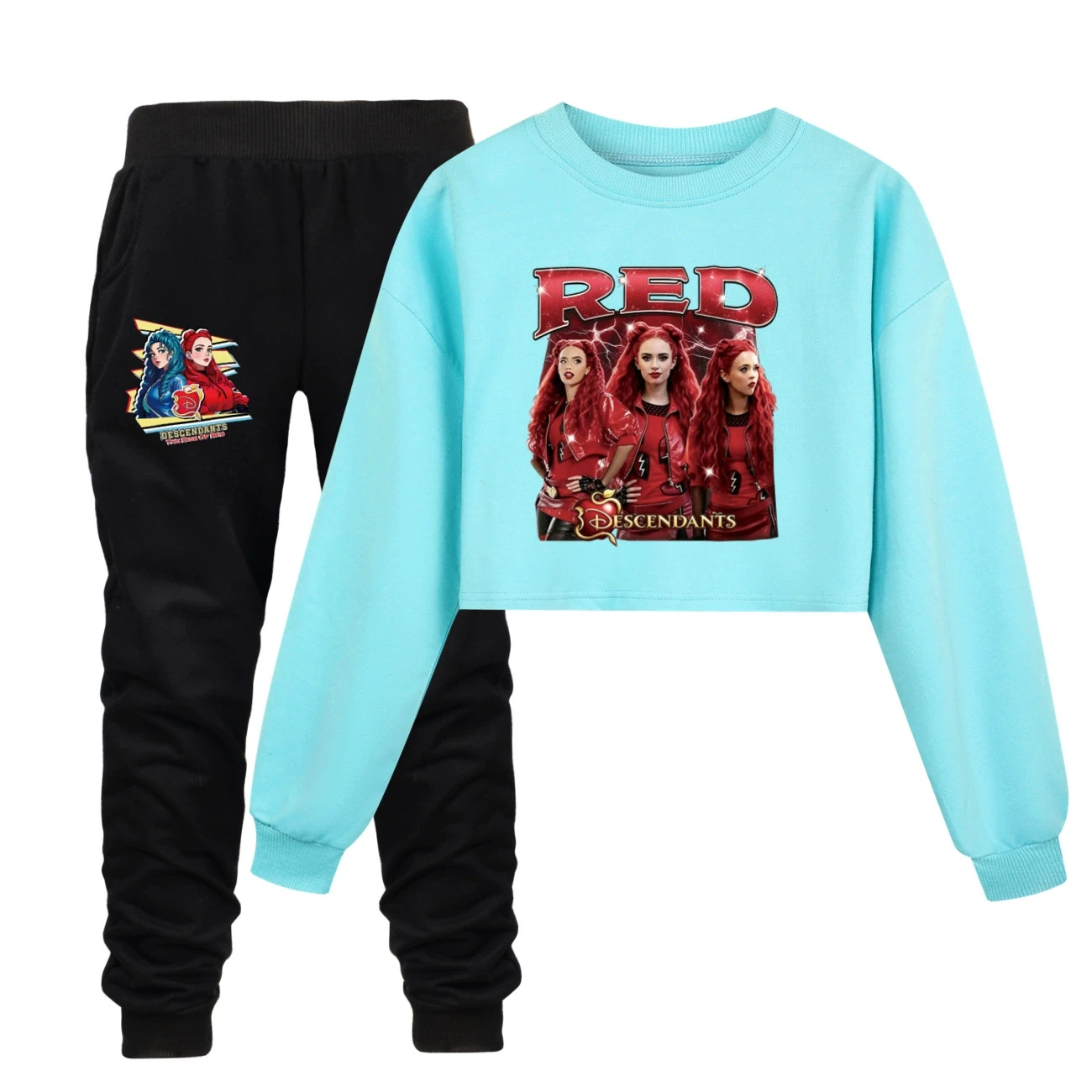 Cropped Sweatshirt Play Set — 5797 Edition, Style 14 · Set · Sky Blue