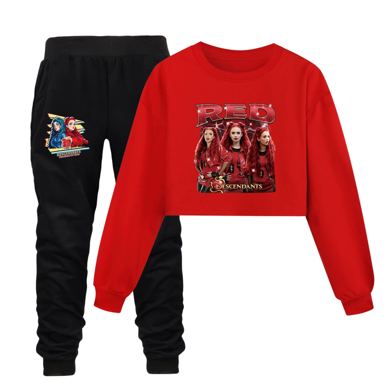 Cropped Sweatshirt Play Set — 5797 Edition, Style 17 · Set · Red