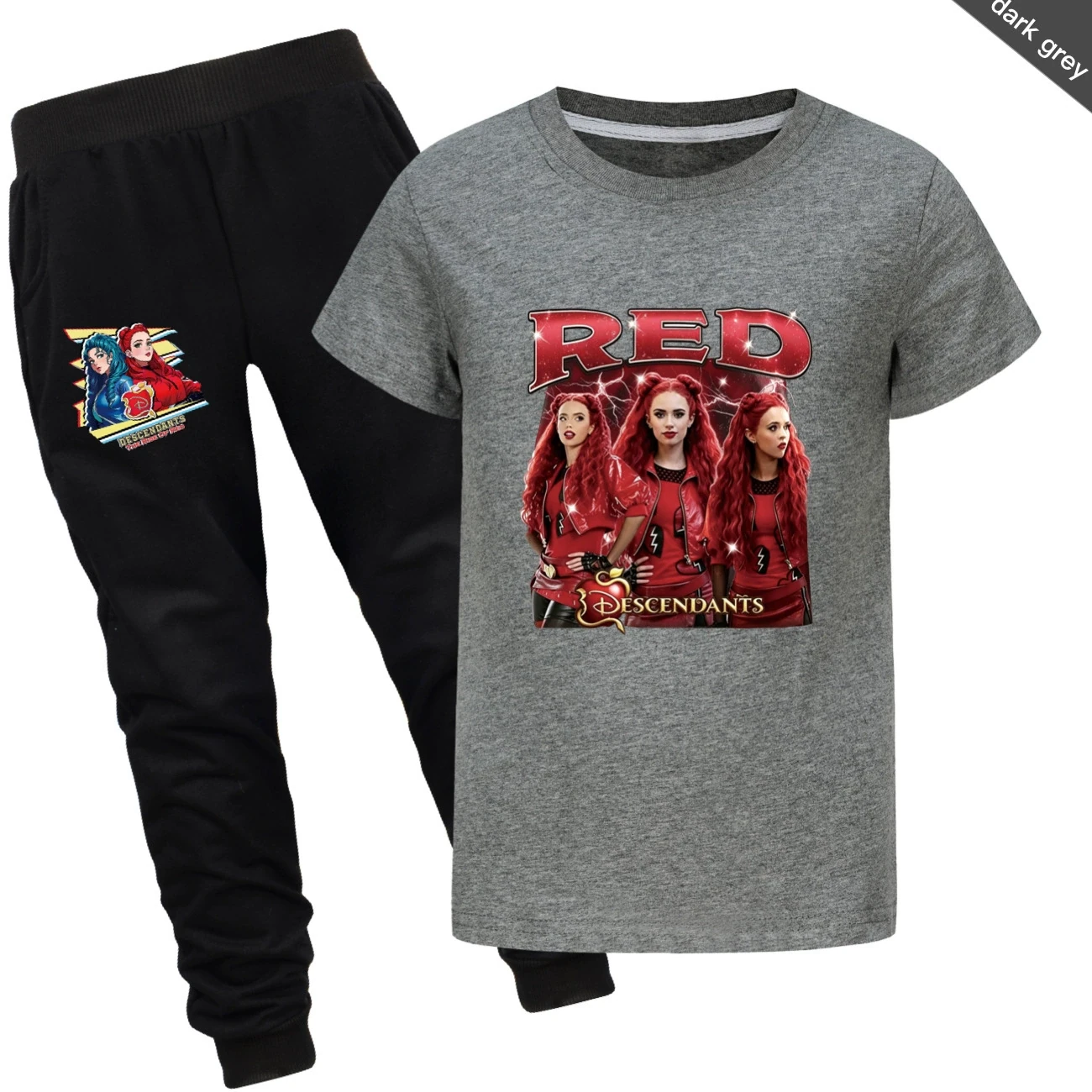 Graphic Tee & Jogger Set — 5797 Edition, Style 15 · Set · Dark Grey