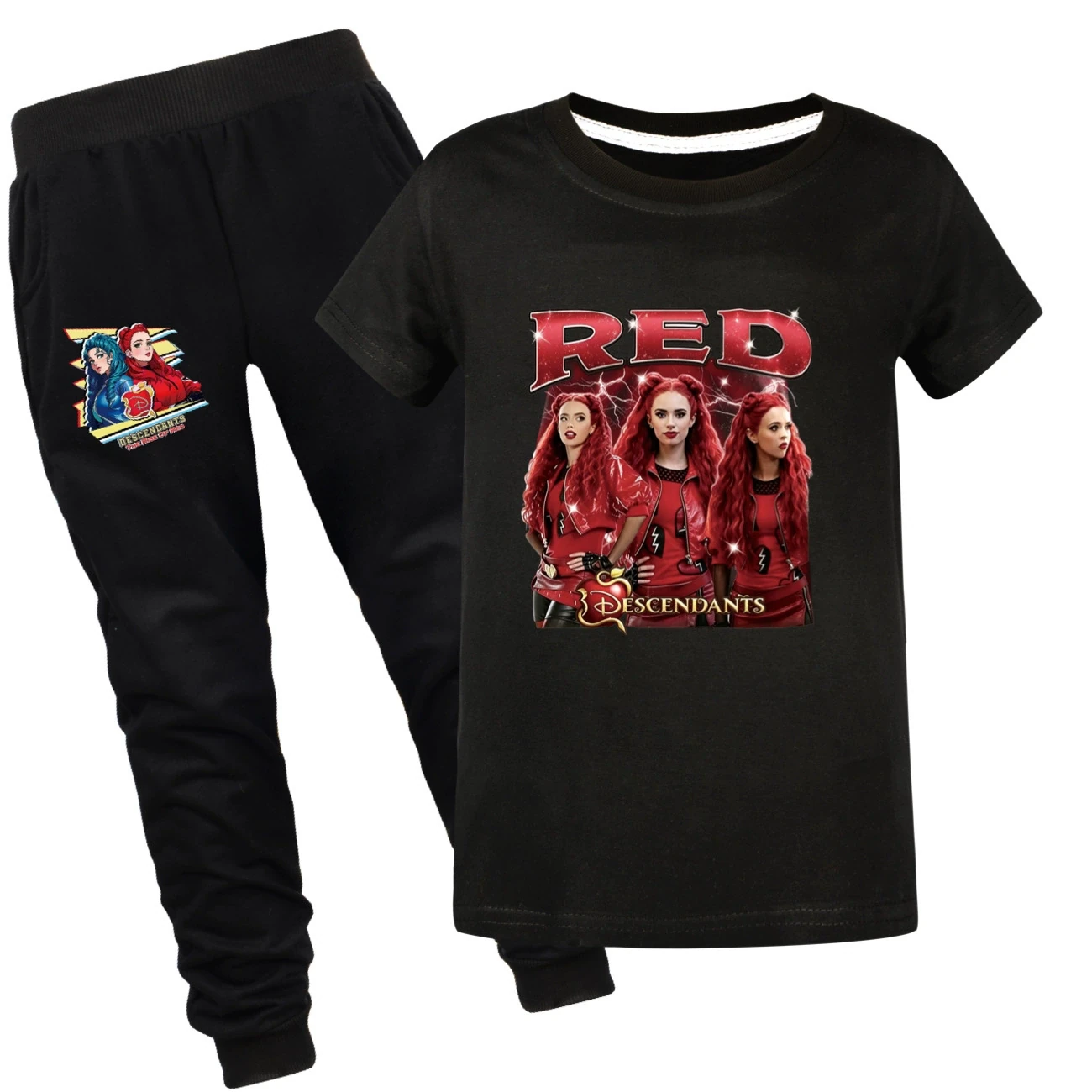 Graphic Tee & Jogger Set — 5797 Edition, Style 22 · Set · Black