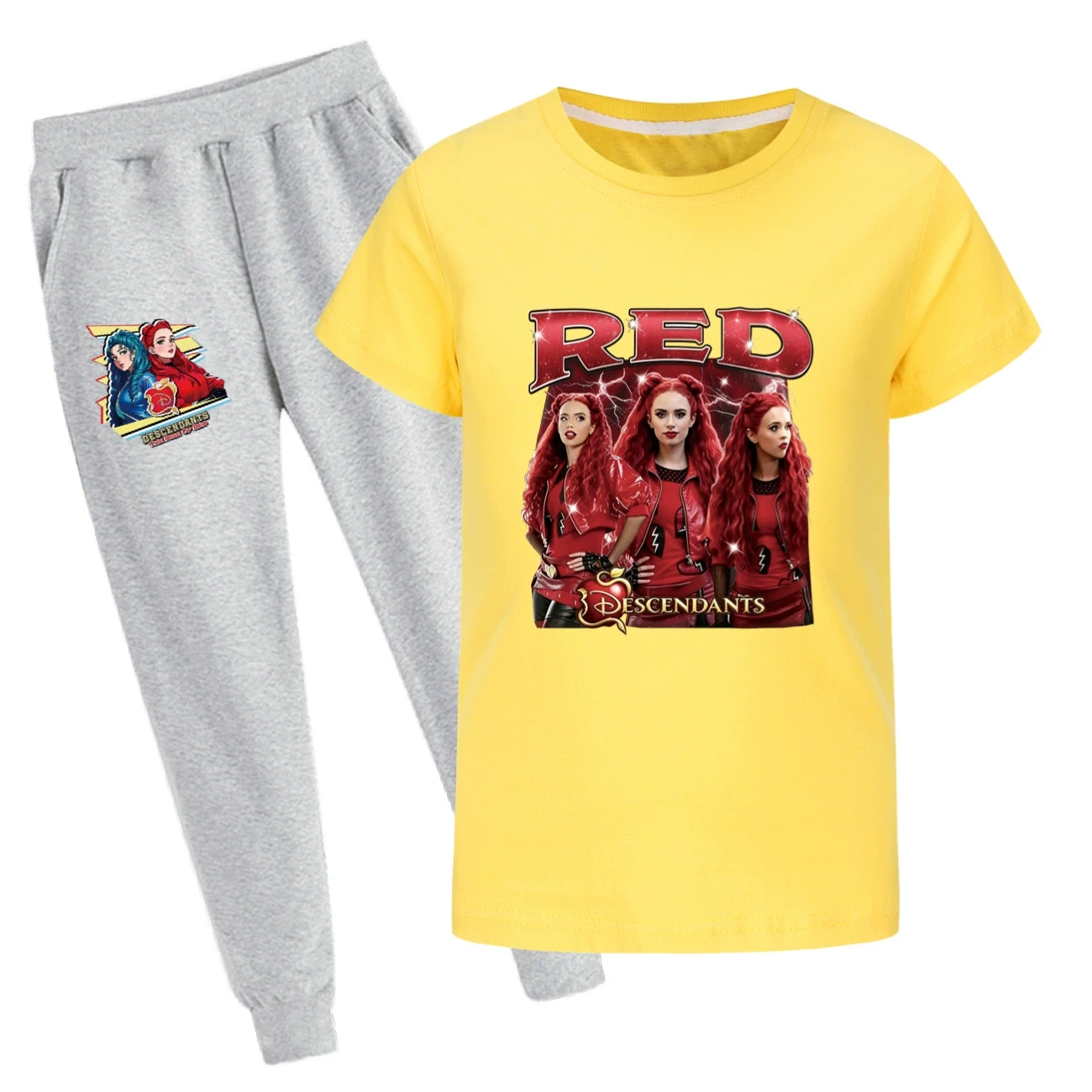 Graphic Tee & Jogger Set — 5797 Edition, Style 31 · Set · Yellow