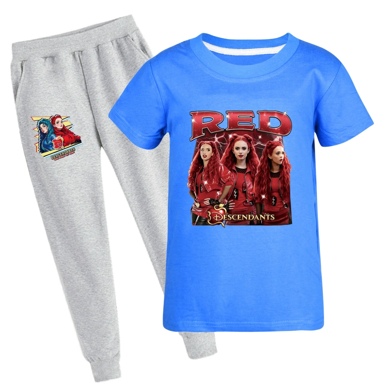 Graphic Tee & Jogger Set — 5797 Edition, Style 33 · Set · Blue