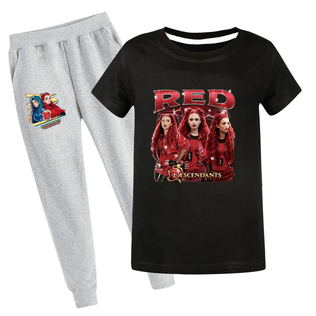 Graphic Tee & Jogger Set — 5797 Edition, Style 34 · Set · Black