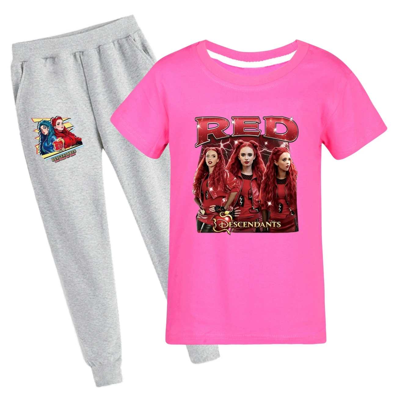 Graphic Tee & Jogger Set — 5797 Edition, Style 36 · Set · Rose