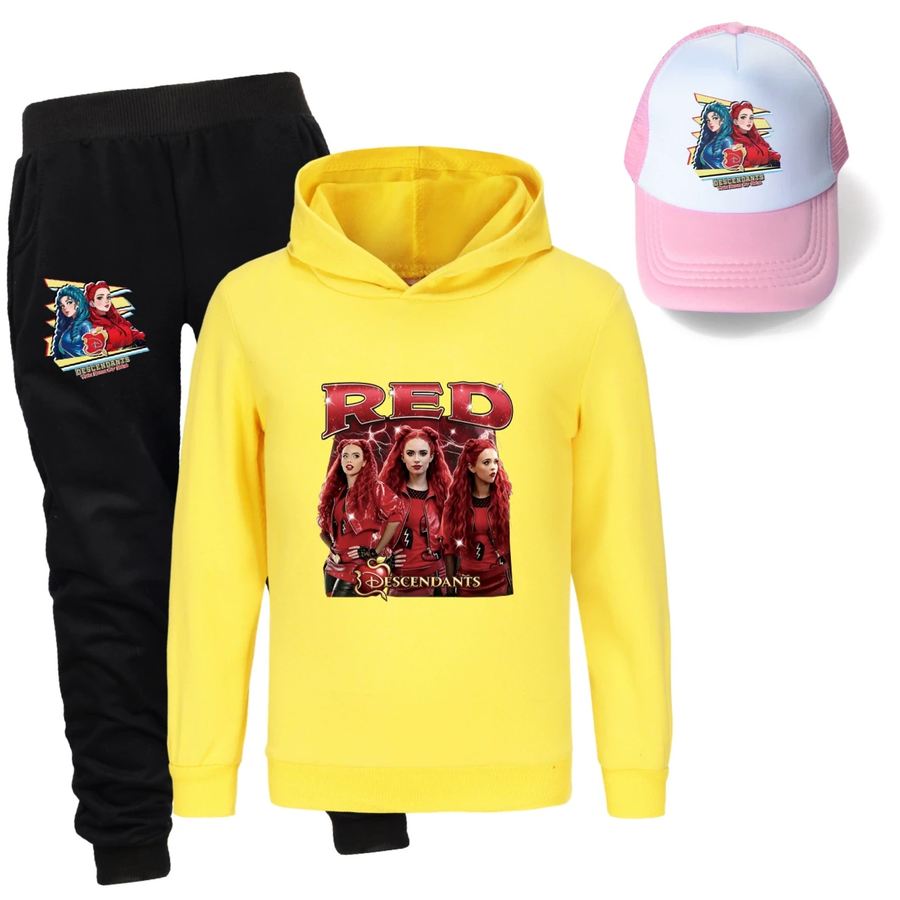 Three-Piece Hoodie, Jogger & Hat Set — 5797 Edition, Style 02 · Yellow