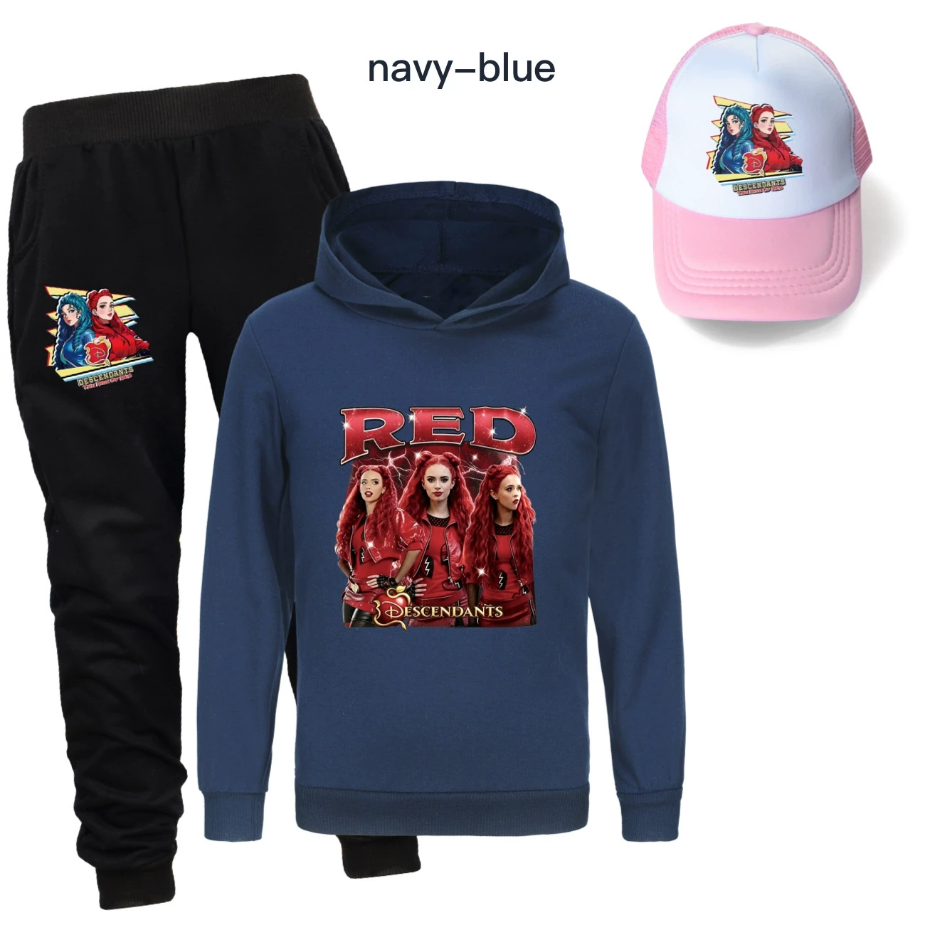 Three-Piece Hoodie, Jogger & Hat Set — 5797 Edition, Style 09 · Navy