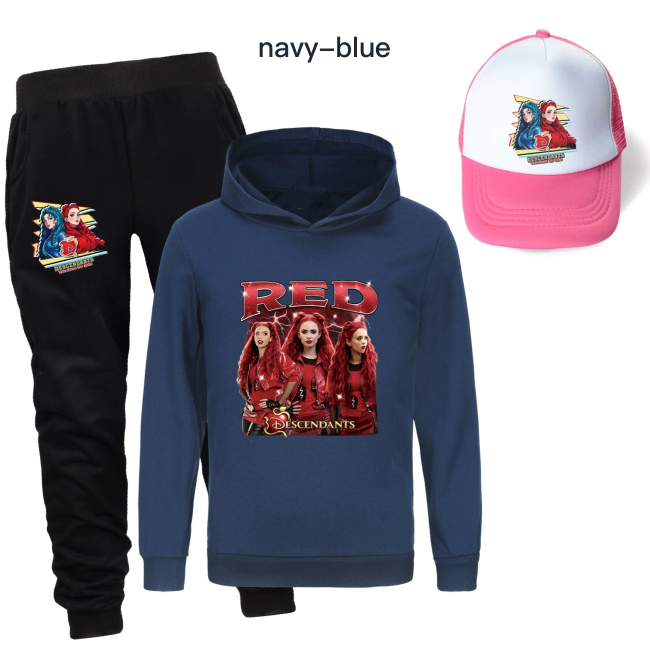 Three-Piece Hoodie, Jogger & Hat Set — 5797 Edition, Style 22 · Navy