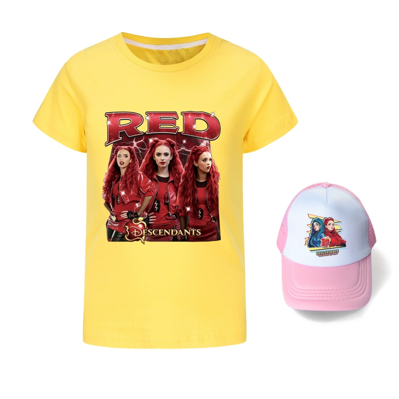 Graphic Tee & Sun Hat Set — 5797 Edition, Style 02 · Yellow