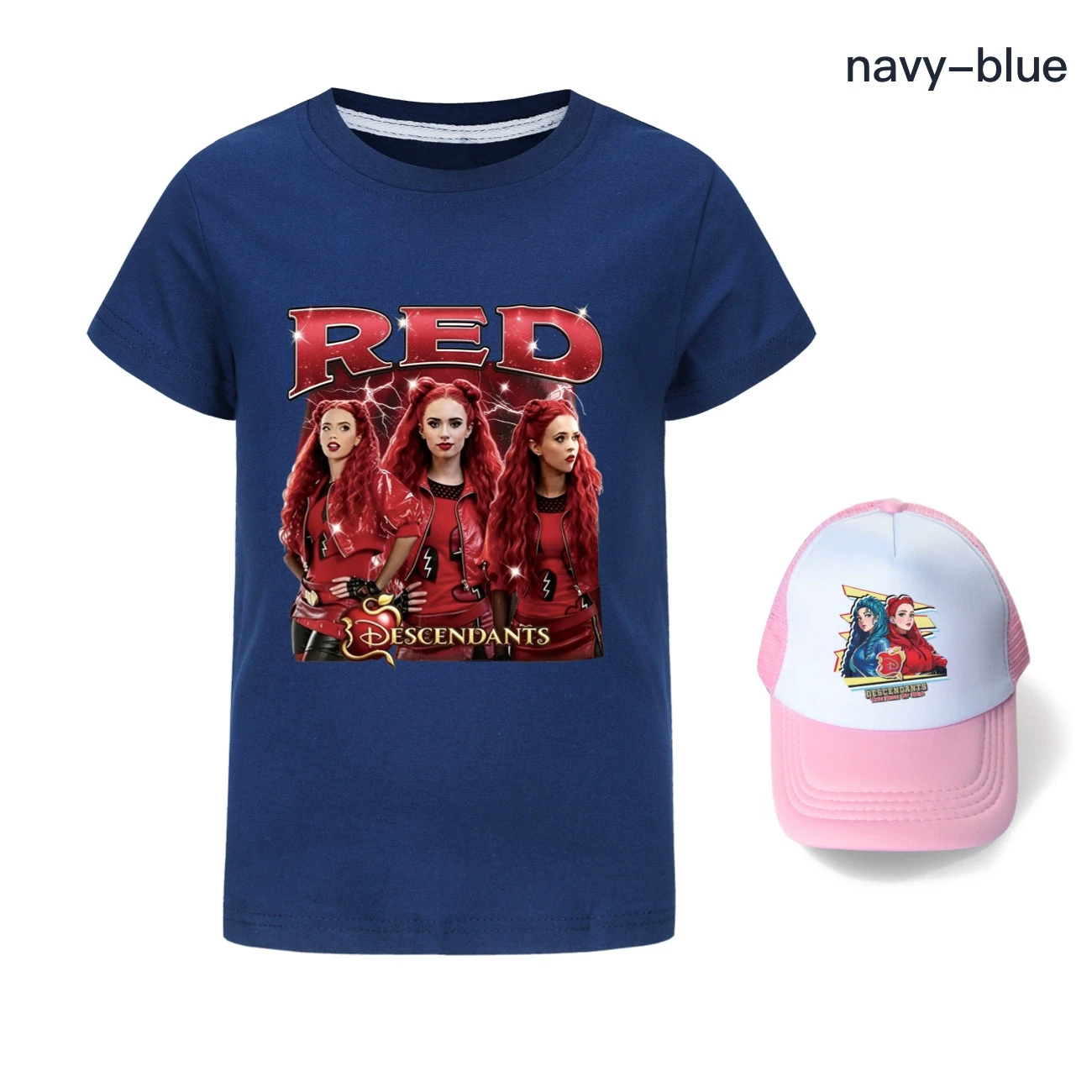Graphic Tee & Sun Hat Set — 5797 Edition, Style 09 · Navy