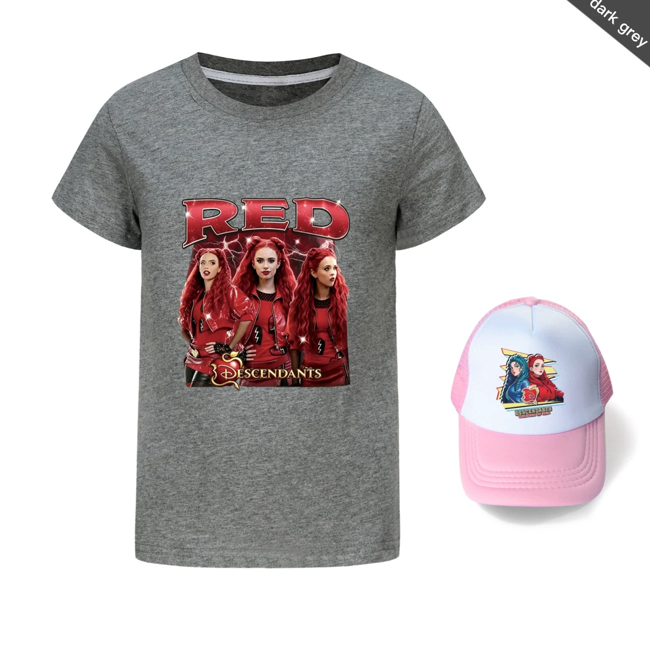 Graphic Tee & Sun Hat Set — 5797 Edition, Style 14 · Dark Grey