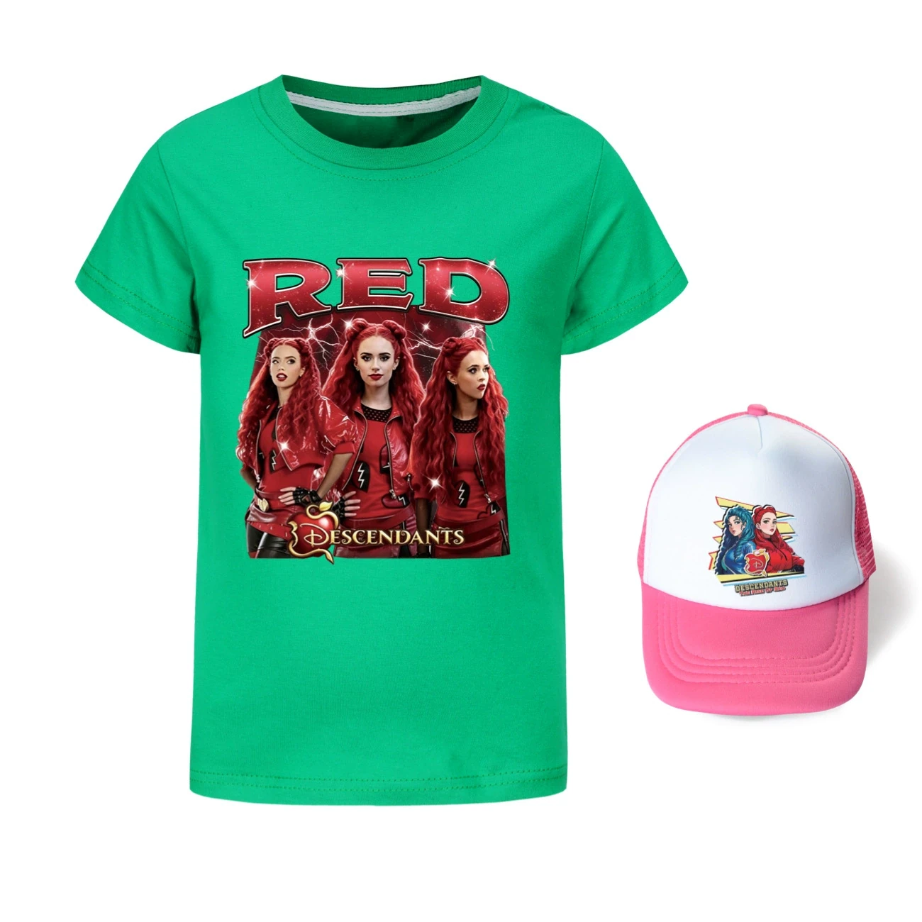 Graphic Tee & Sun Hat Set — 5797 Edition, Style 20 · Green