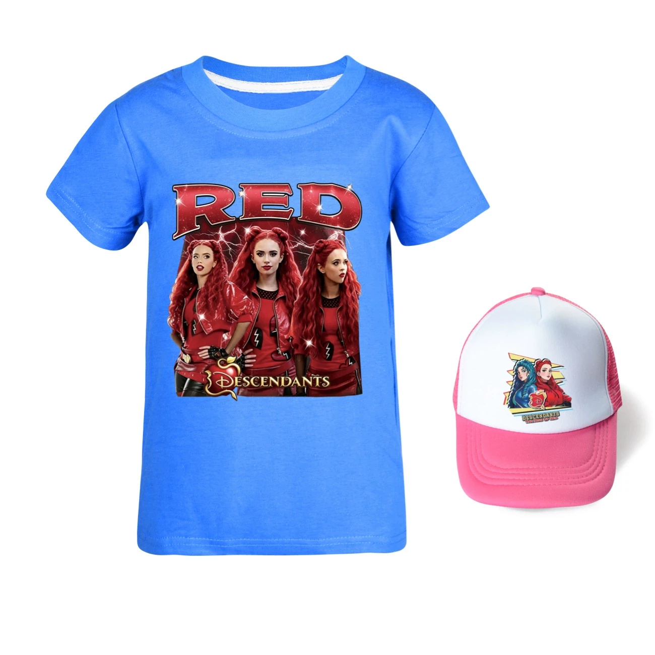 Graphic Tee & Sun Hat Set — 5797 Edition, Style 24 · Deep Blue