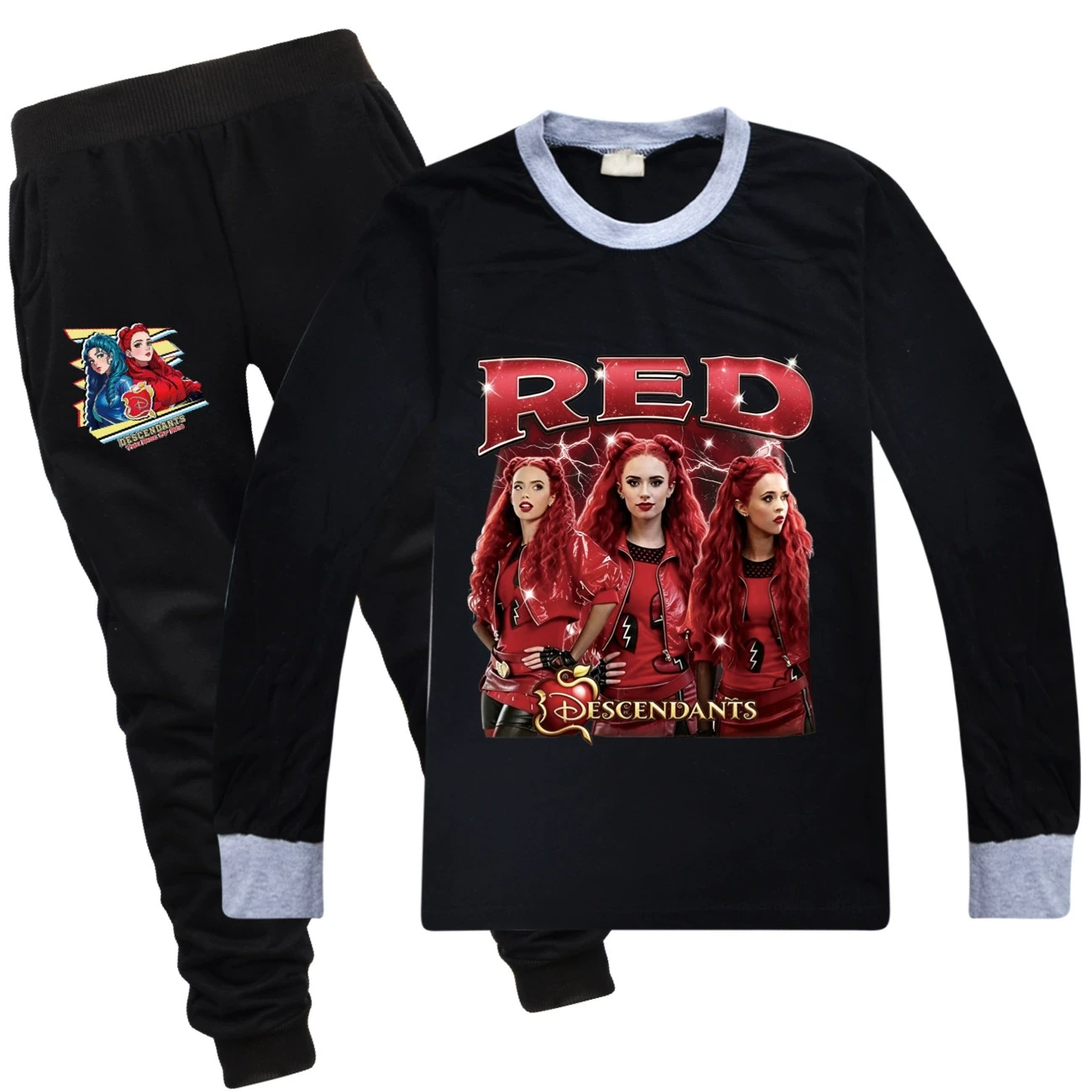 Long-Sleeve Play Set — 5797 Edition, Style 15 · with Black Pants · Black