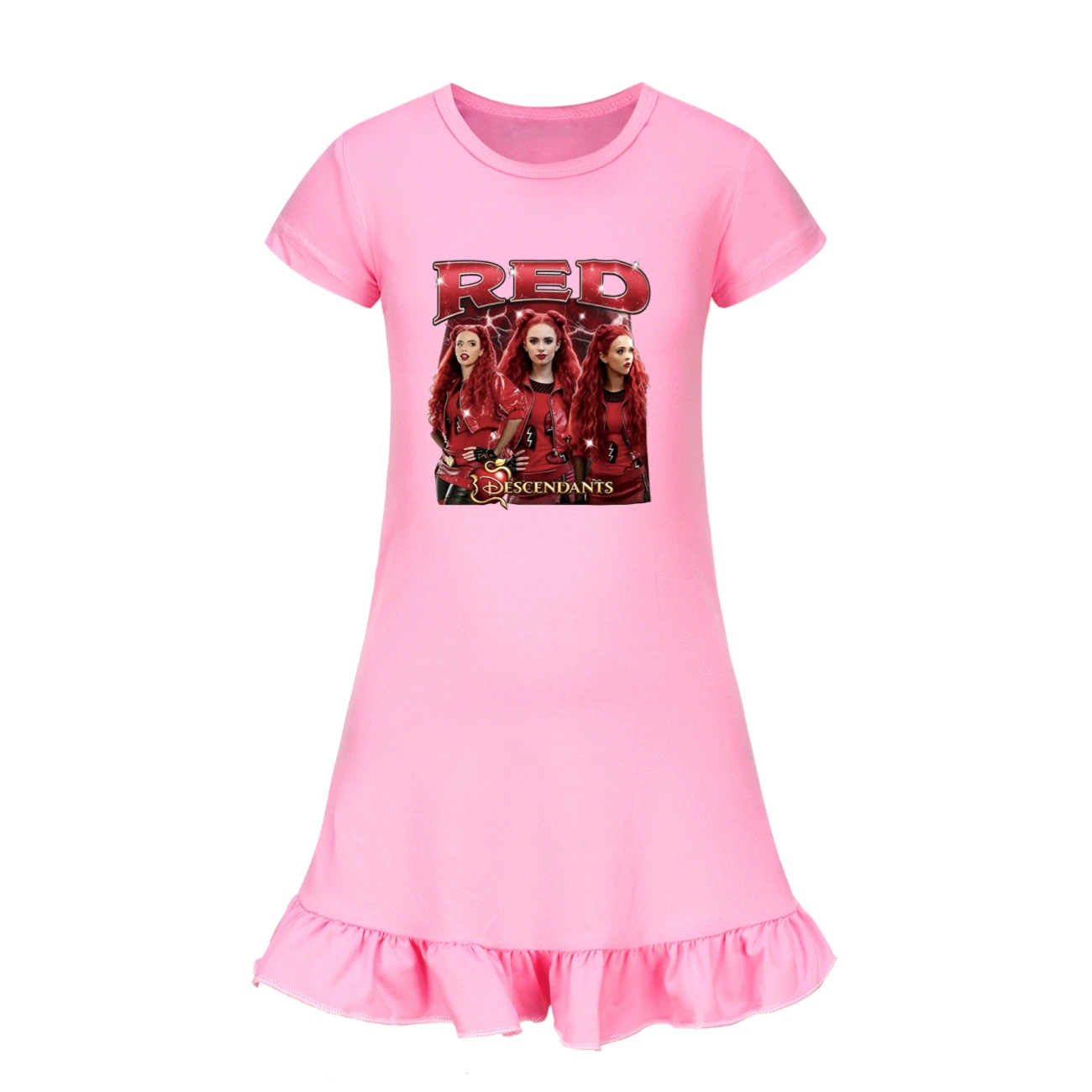 Ruffle-Hem Jersey Dress — 5797 Edition, Style 05 · Pink