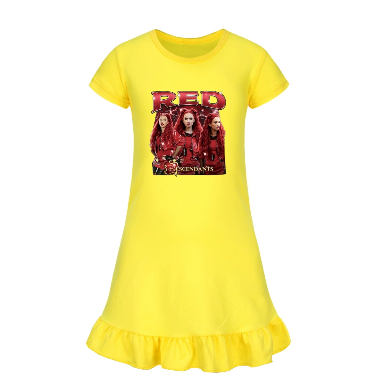 Ruffle-Hem Jersey Dress — 5797 Edition, Style 06 · Yellow