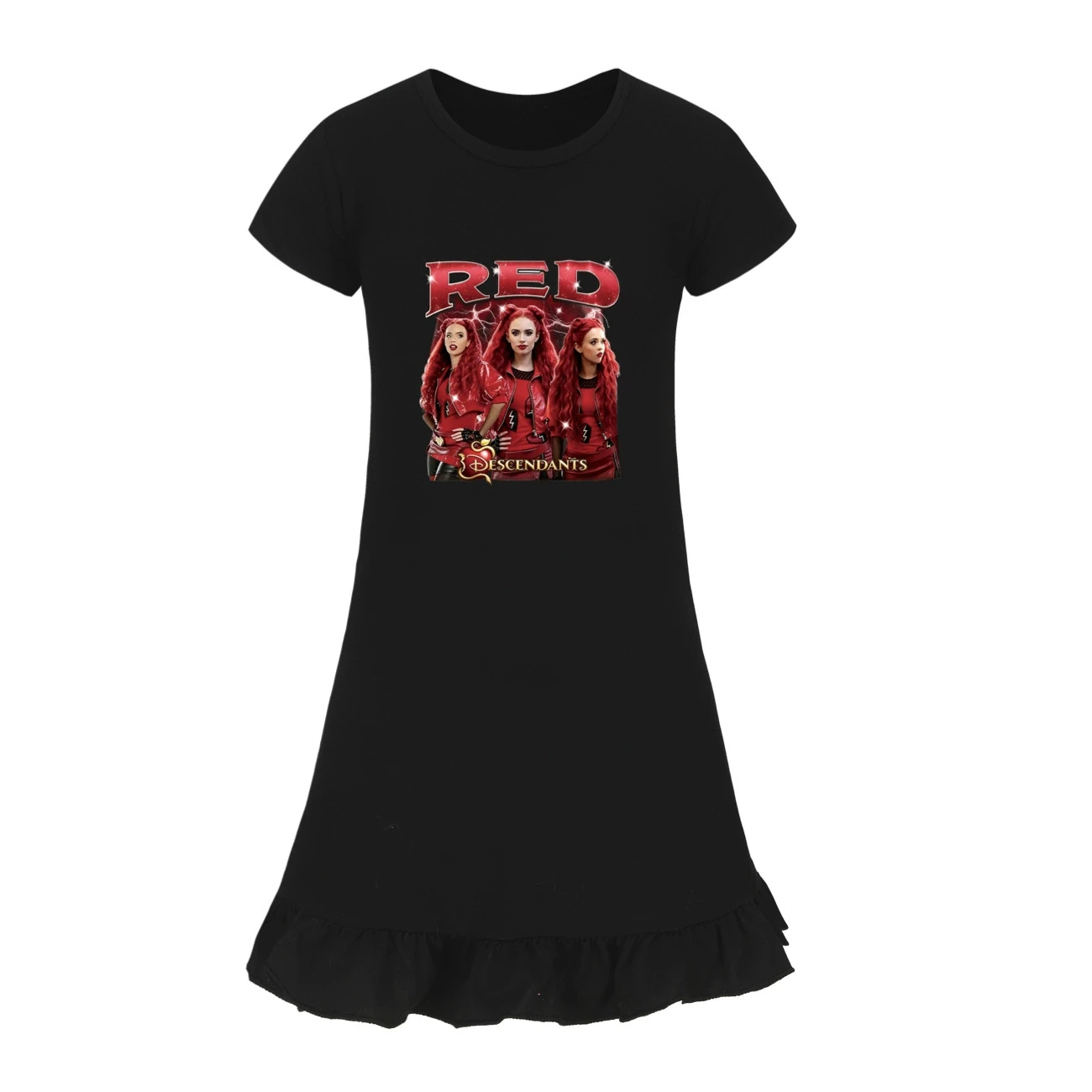Ruffle-Hem Jersey Dress — 5797 Edition, Style 12 · Black