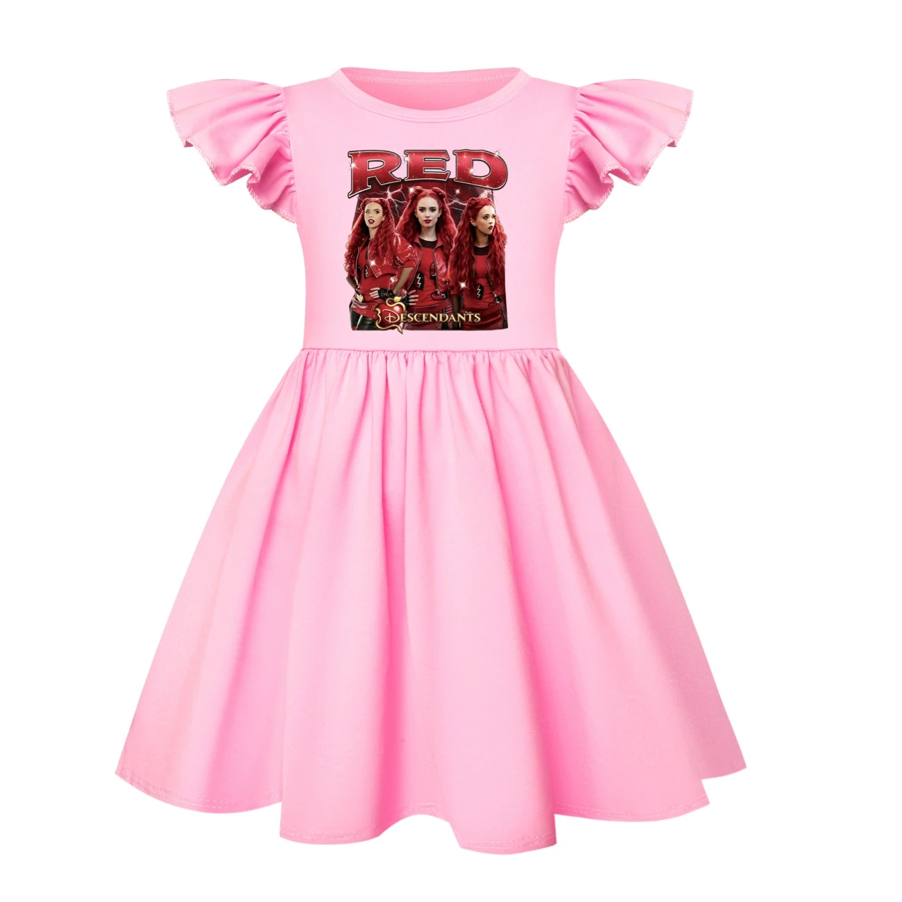 Ruffle-Hem Jersey Dress — 5797 Edition, Style 20 · Pink