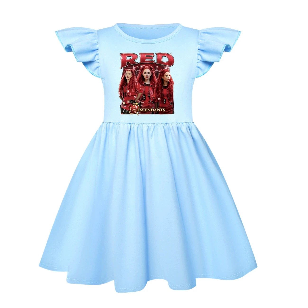 Ruffle-Hem Jersey Dress — 5797 Edition, Style 21 · Light Blue