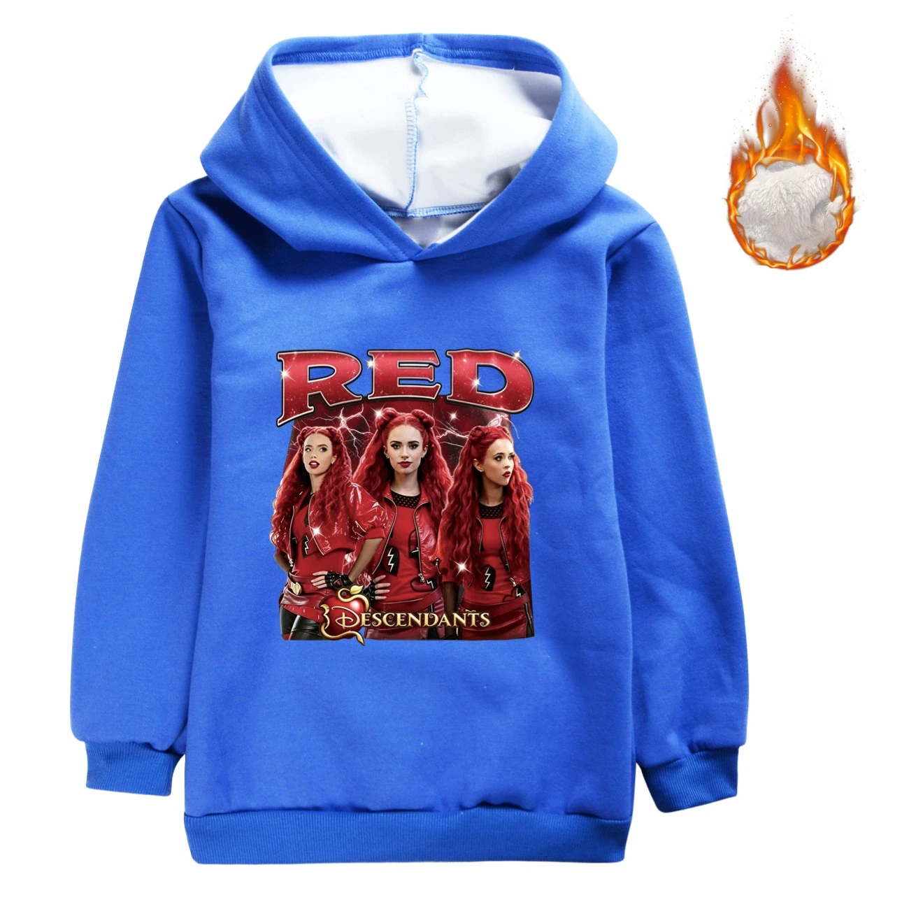 Warm-Lined Graphic Hoodie — 5797 Edition, Style 09 · Deep Blue