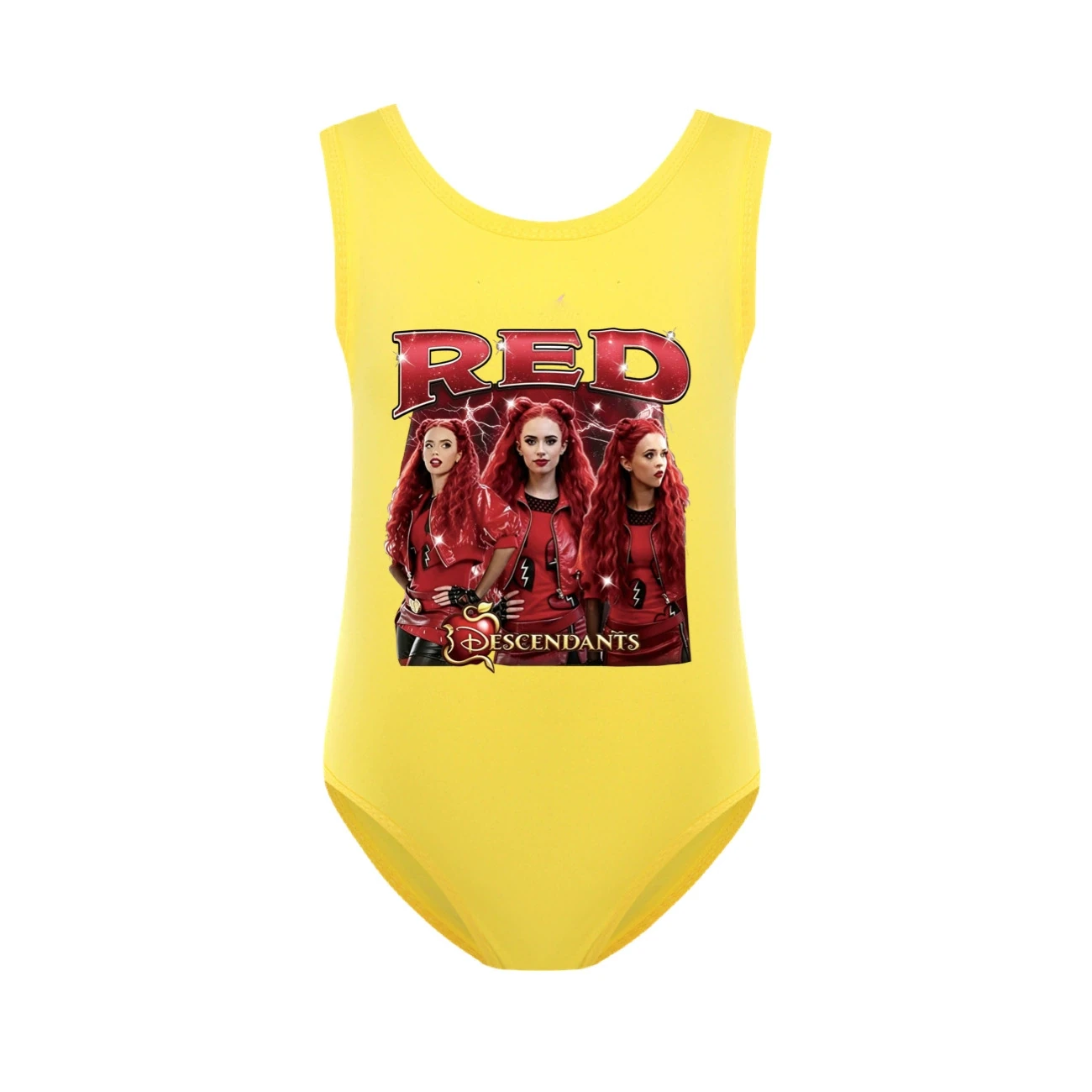 Girls’ Swimsuit & Cap Set — 5797 Edition, Style 26 · Yellow