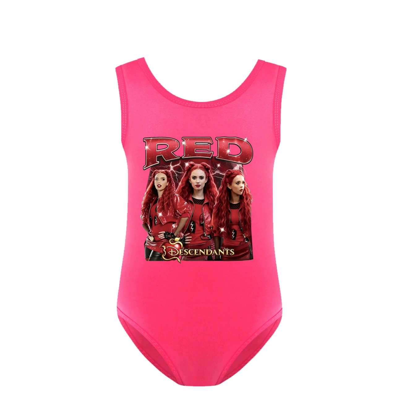 Girls’ Swimsuit & Cap Set — 5797 Edition, Style 32 · Rose