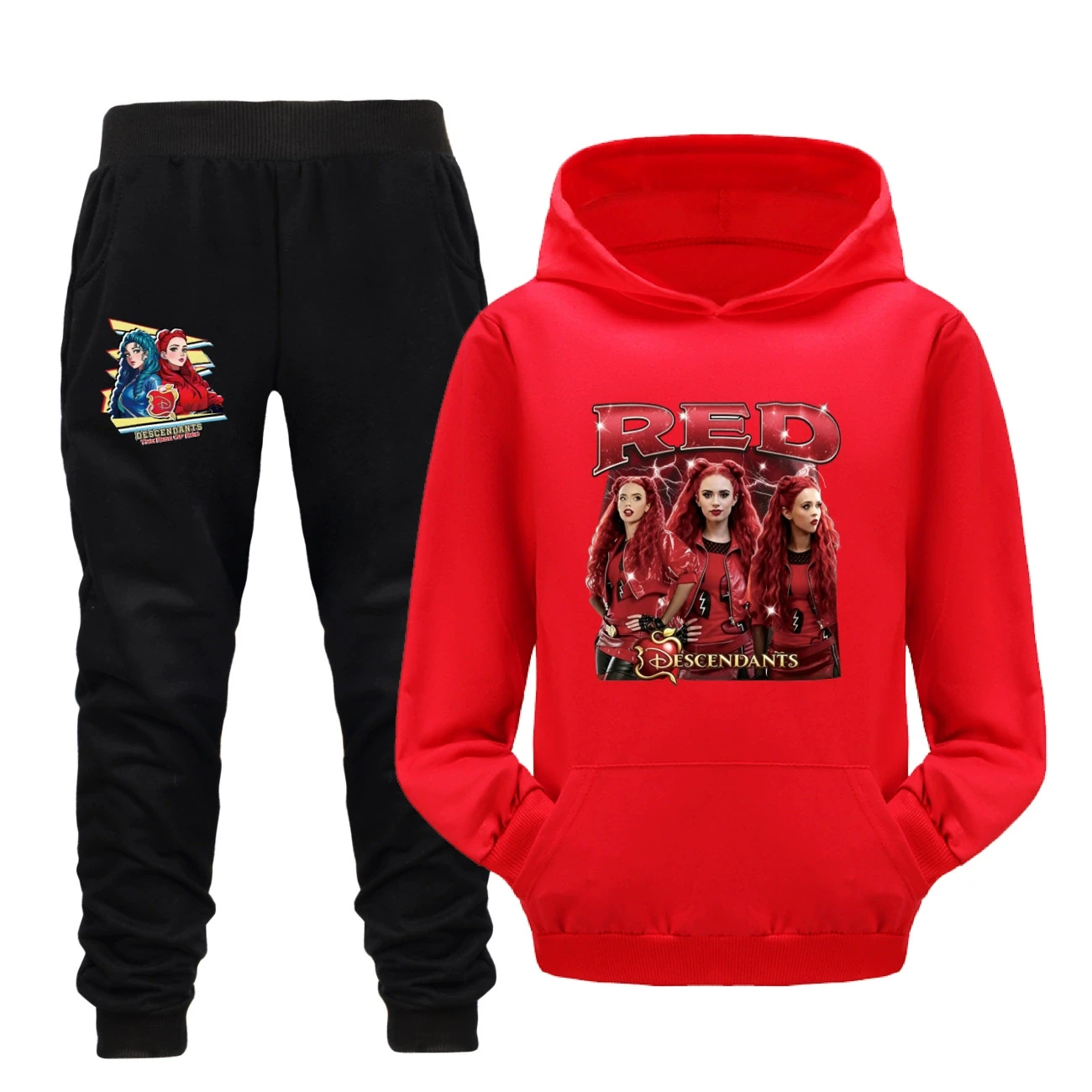 Adventure Hoodie & Jogger Set — 5797 Edition, Style 23 · Set · Red