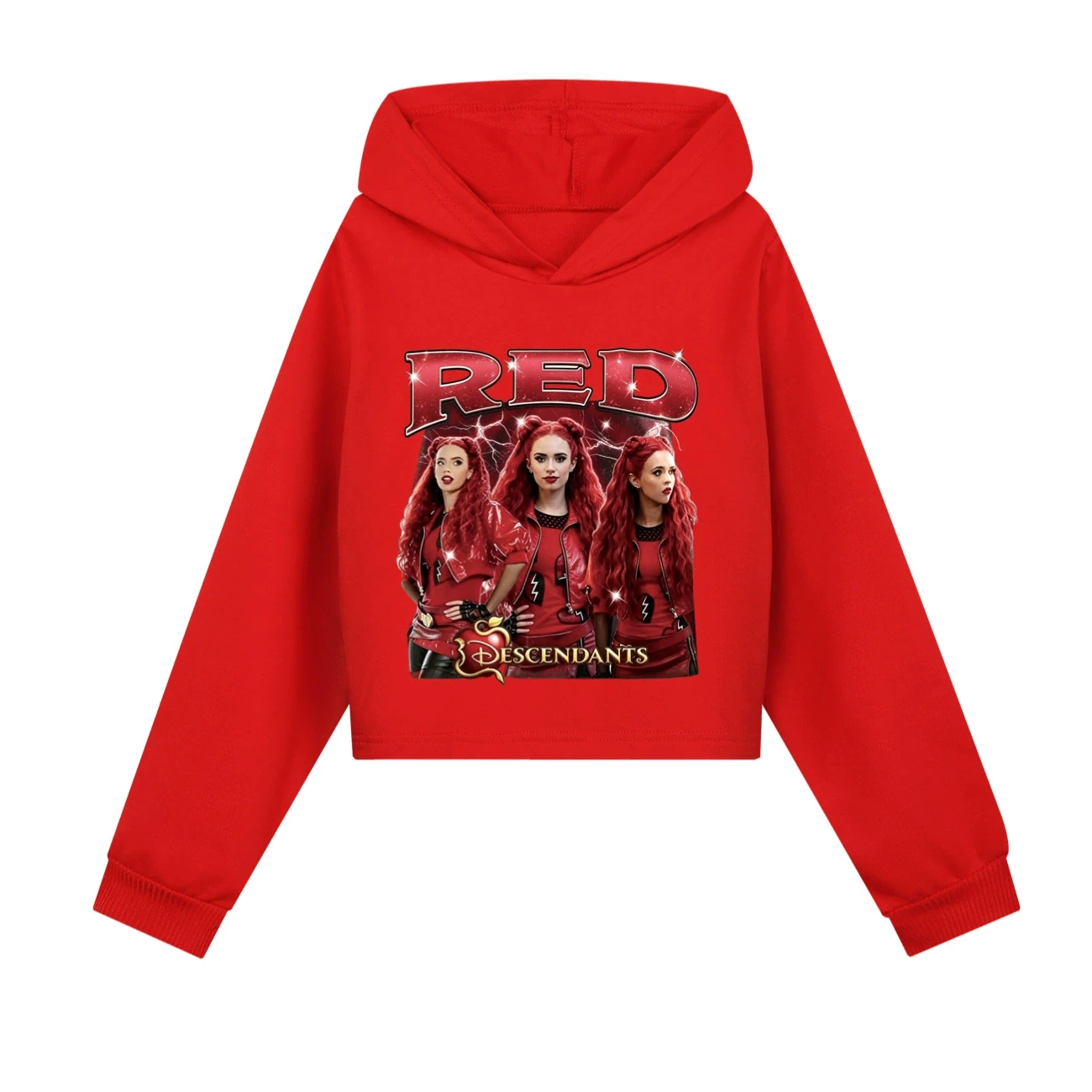 Cropped Hoodie Set — 5797 Edition, Style 05 · Red