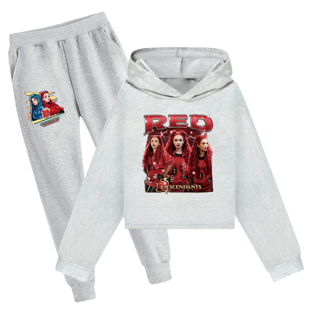 Cropped Hoodie Set — 5797 Edition, Style 11 · Set · Grey