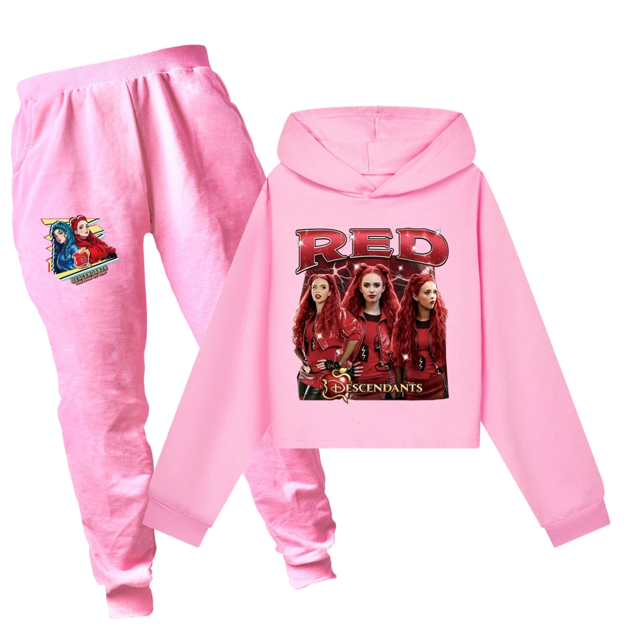 Cropped Hoodie Set — 5797 Edition, Style 14 · Set · Pink