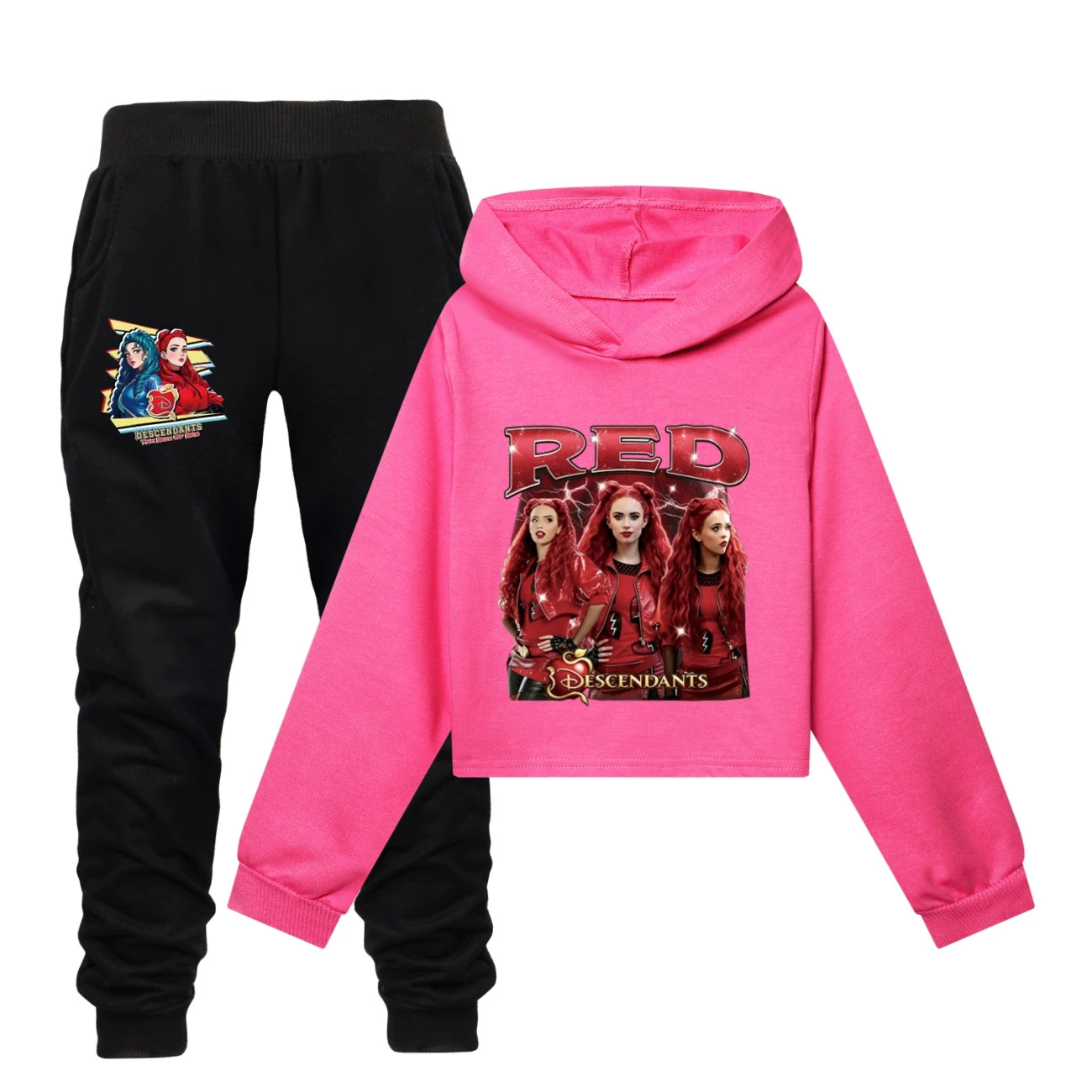 Cropped Hoodie Set — 5797 Edition, Style 18 · Set · Rose