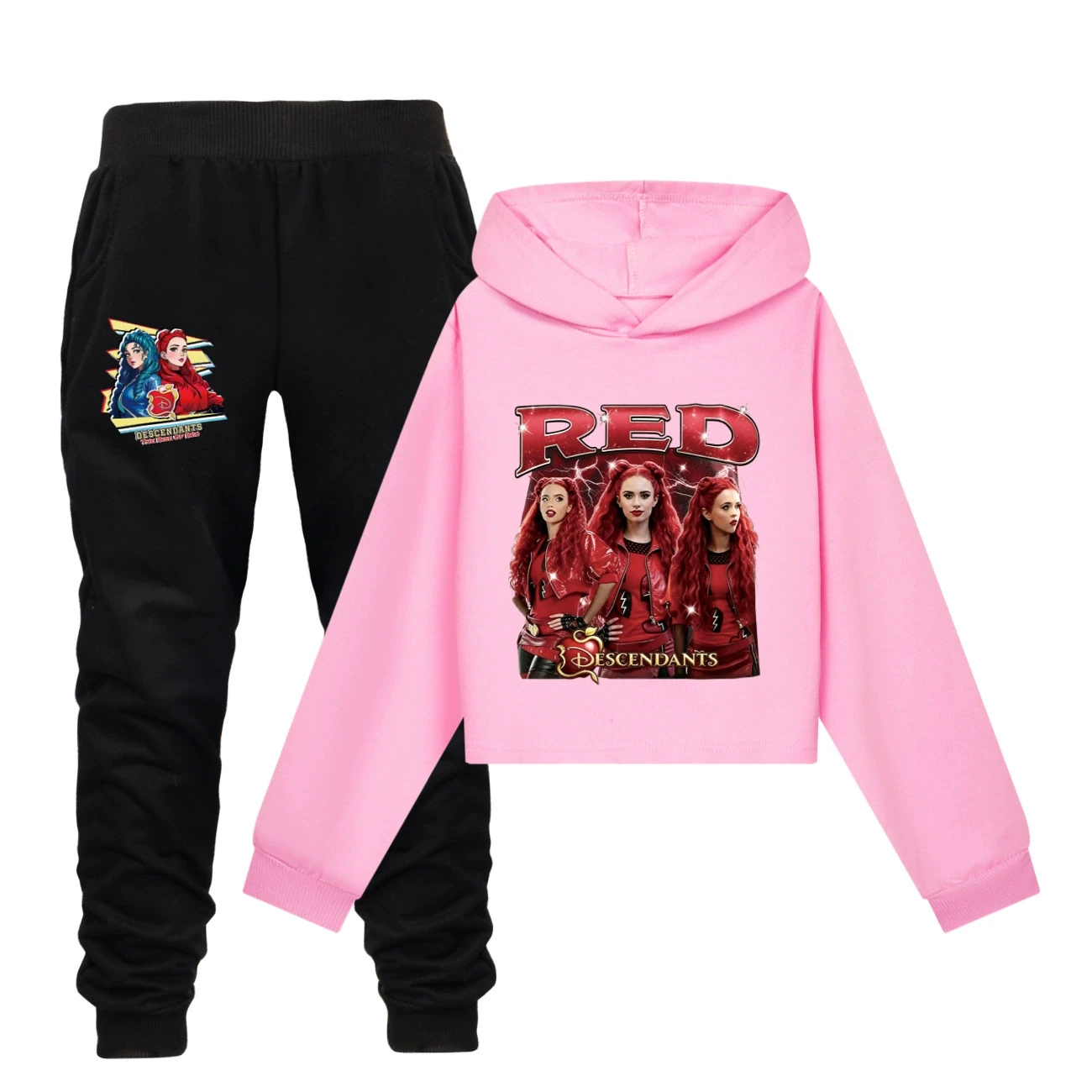 Cropped Hoodie Set — 5797 Edition, Style 19 · Set · Pink