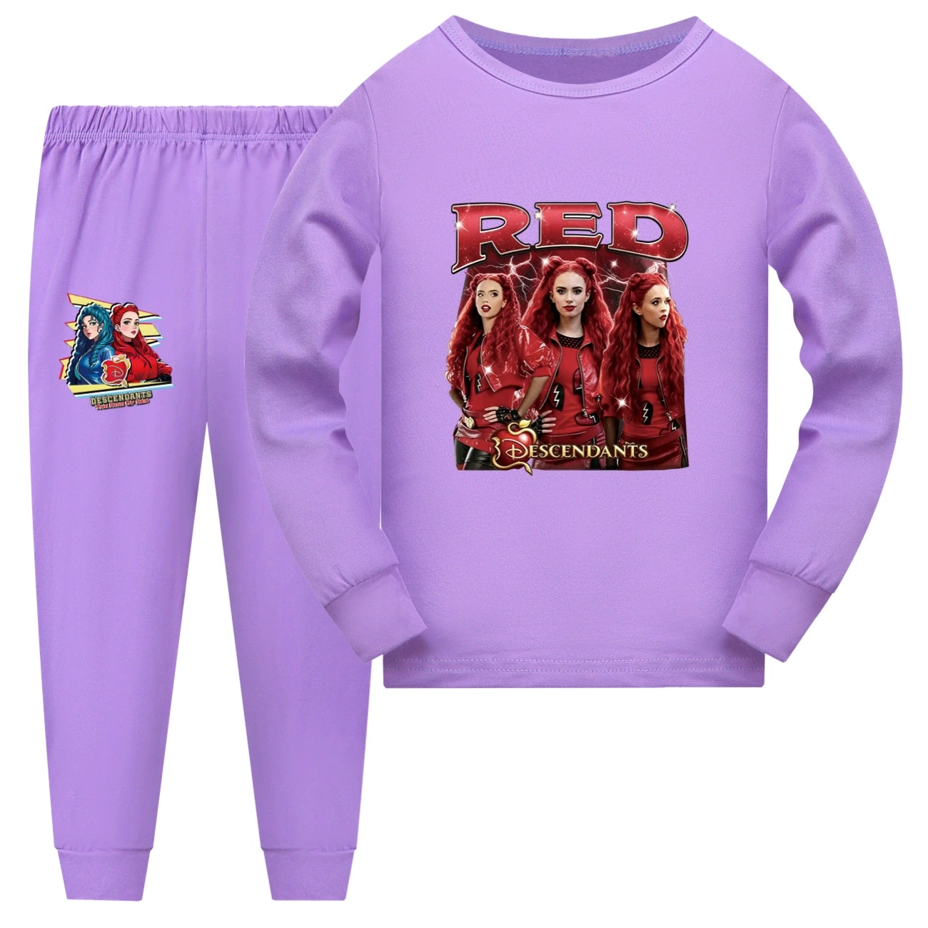 Family Lounge Set — 5797 Edition, Style 09 · Long Sleeve · Purple