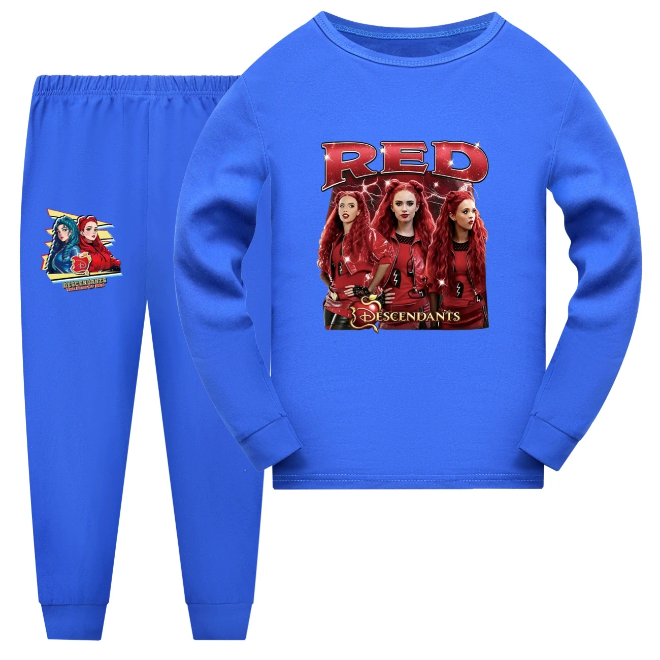 Family Lounge Set — 5797 Edition, Style 12 · Long Sleeve · Blue