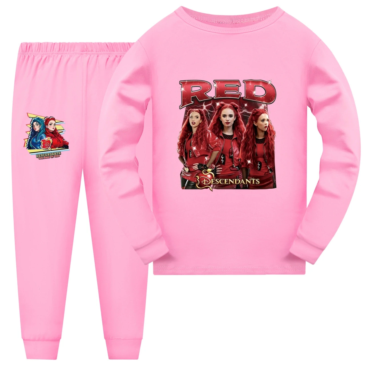 Family Lounge Set — 5797 Edition, Style 15 · Long Sleeve · Pink