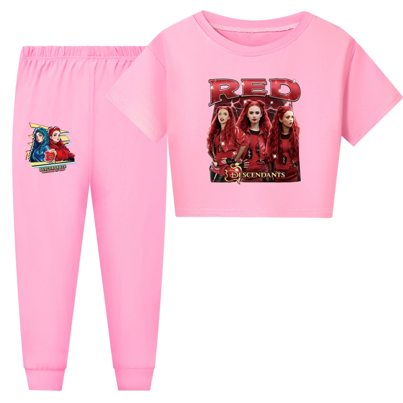 Family Lounge Set — 5797 Edition, Style 30 · Short Sleeve · Pants · Purple