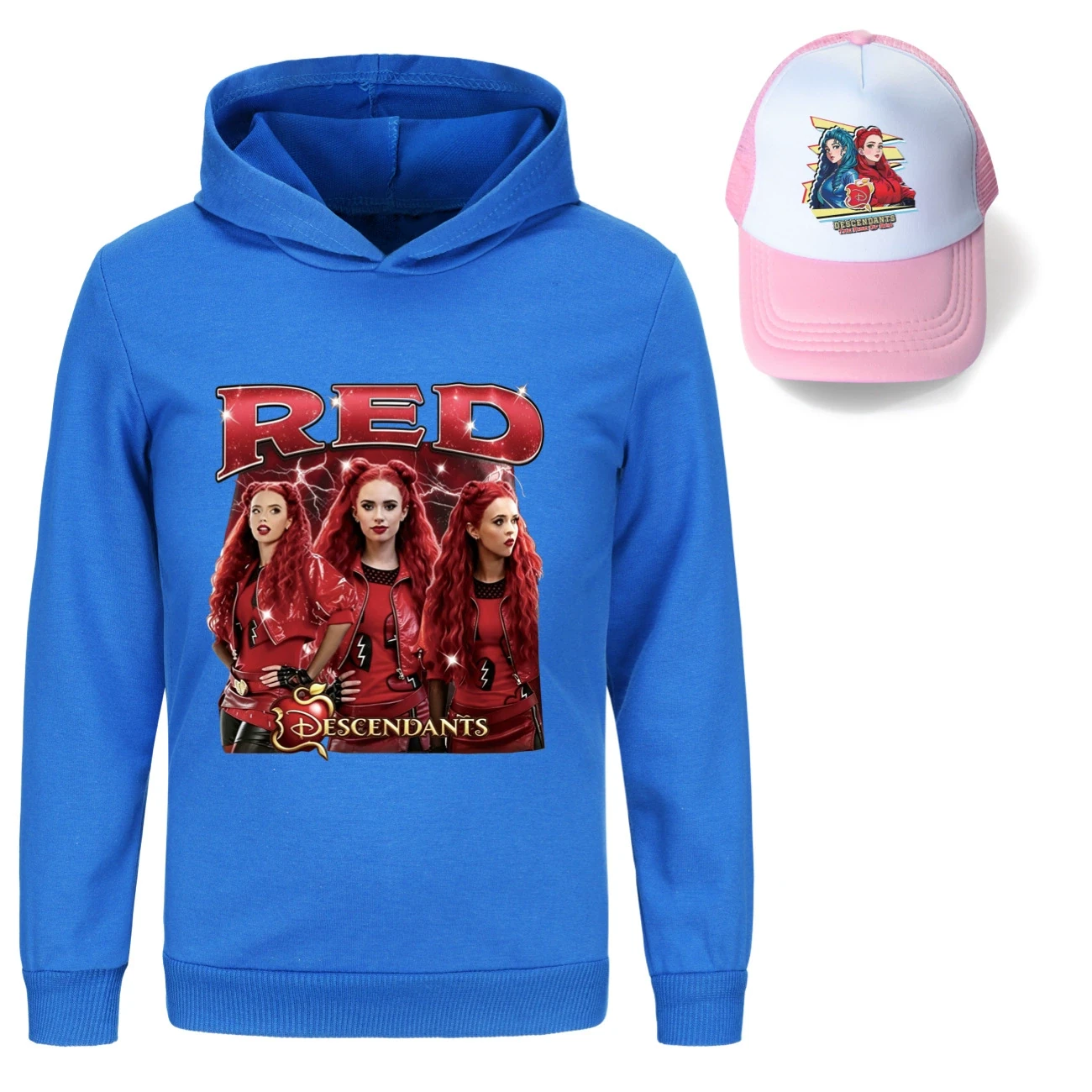 Graphic Hoodie & Sun Hat Set — 5797 Edition, Style 10 · Deep Blue