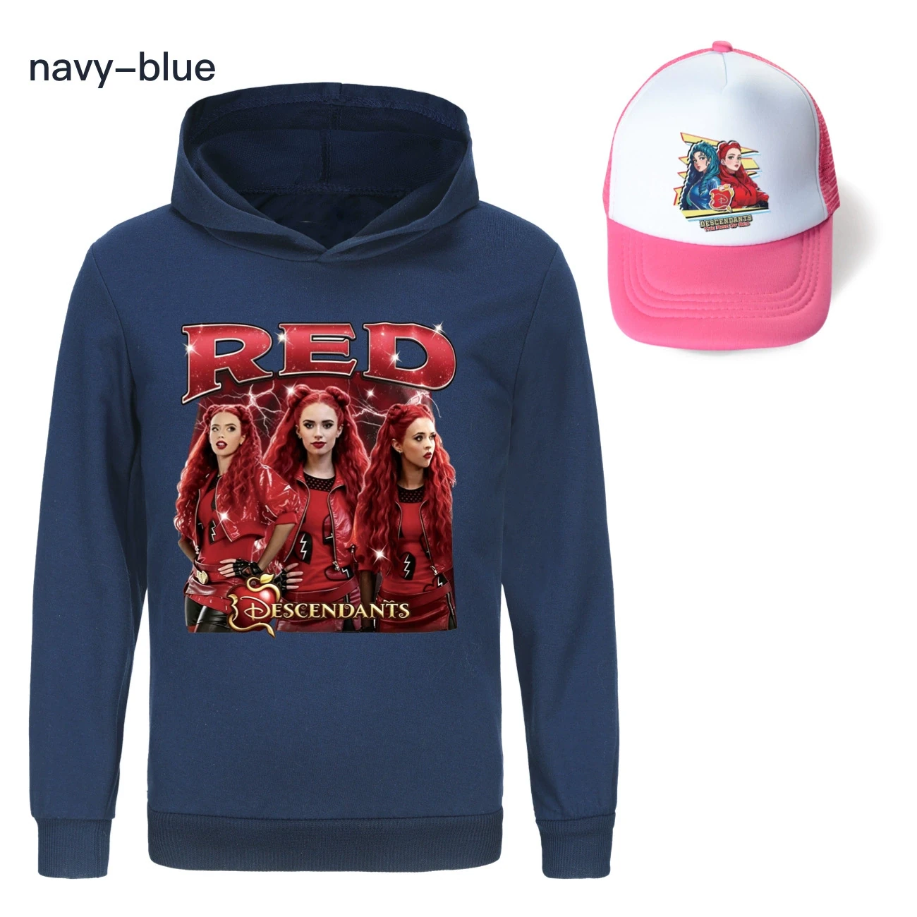 Graphic Hoodie & Sun Hat Set — 5797 Edition, Style 22 · Navy