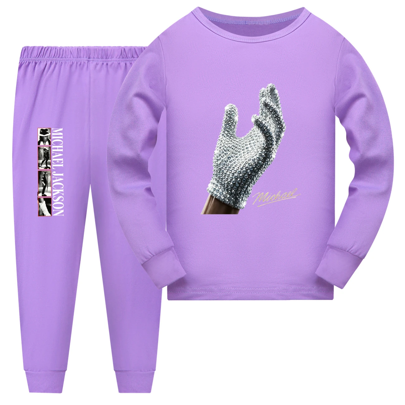 Spotlight Kids Family Lounge Set, Style 09 · Long Sleeve · Purple