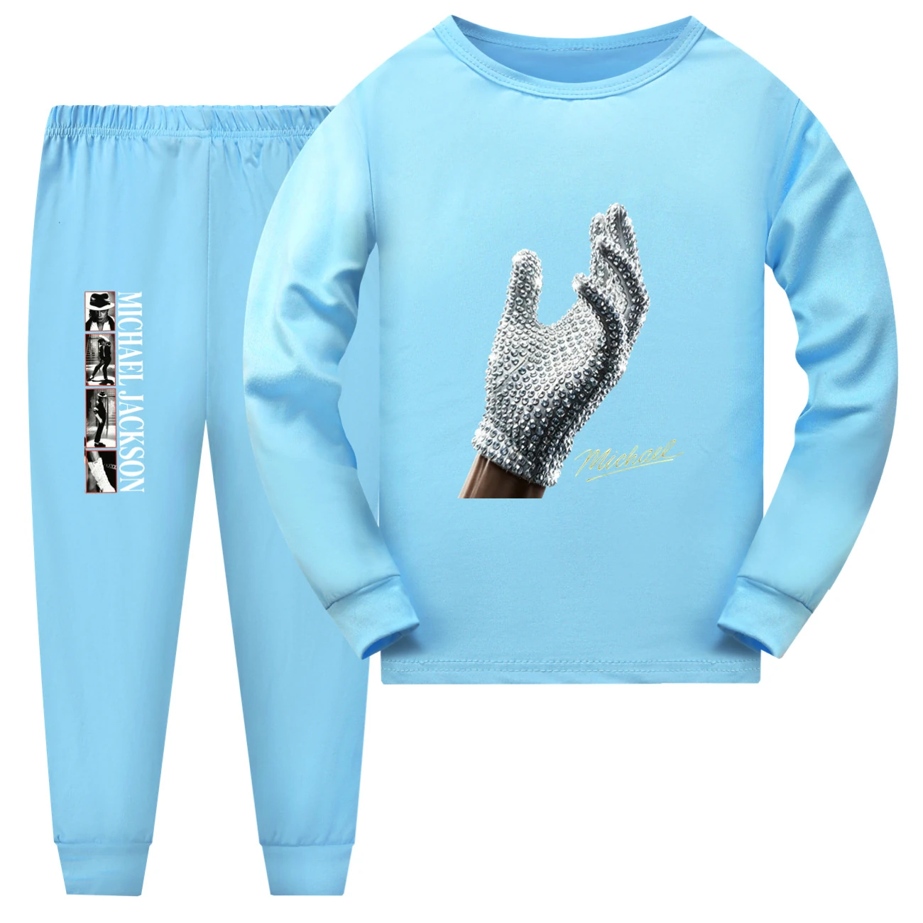 Spotlight Kids Family Lounge Set, Style 10 · Long Sleeve · Light Blue