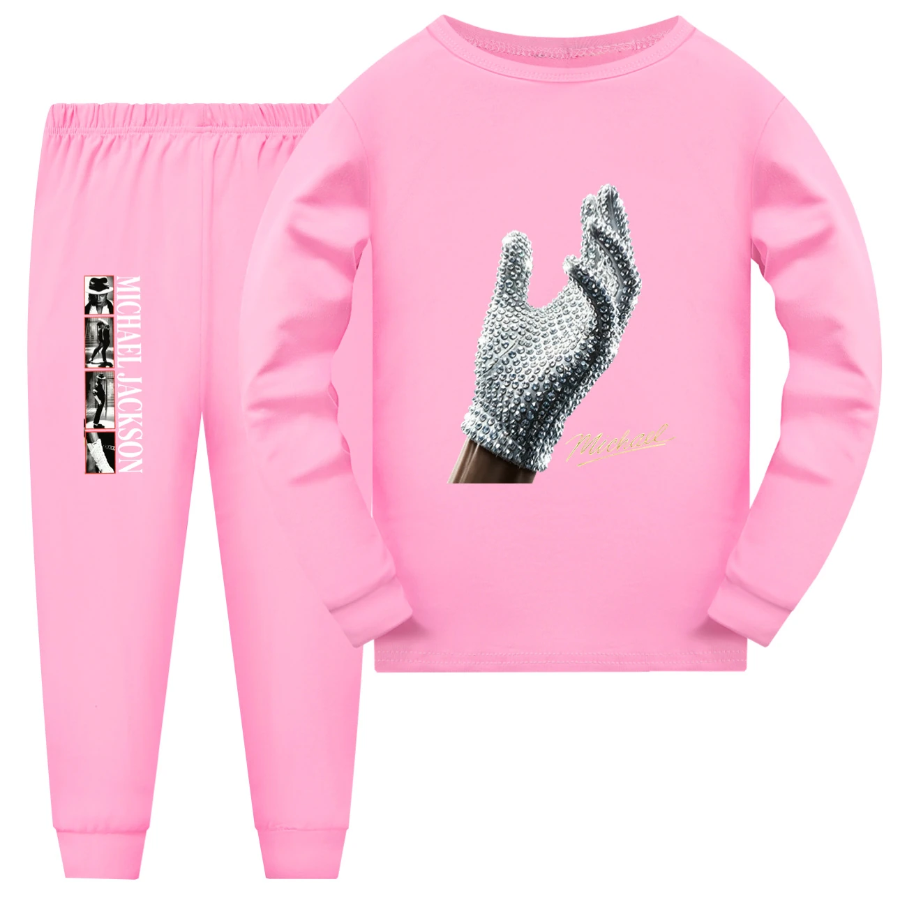 Spotlight Kids Family Lounge Set, Style 15 · Long Sleeve · Pink