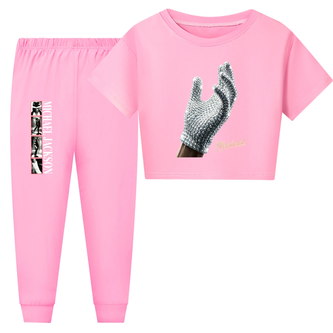 Spotlight Kids Family Lounge Set, Style 30 · Short Sleeve · Pants · Purple