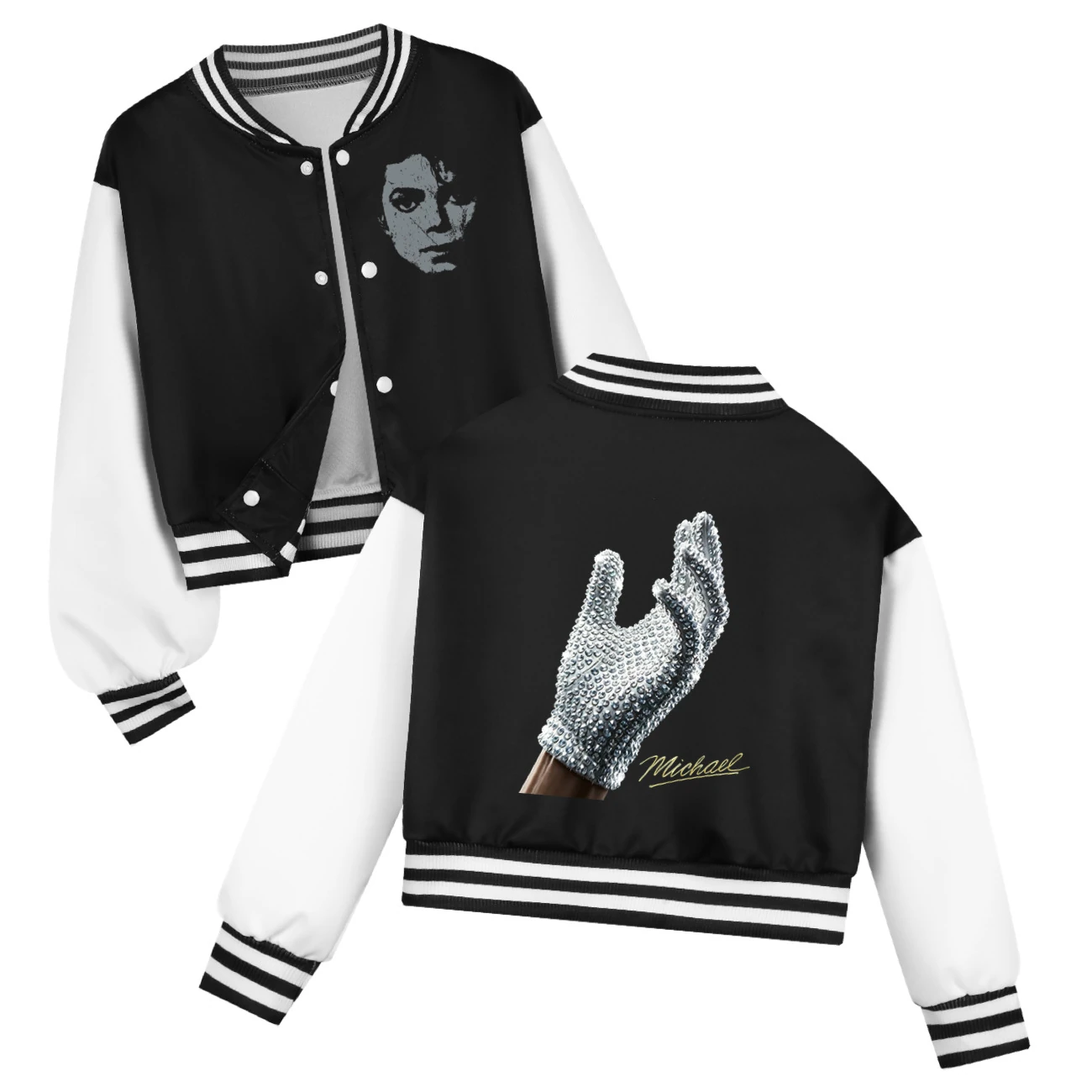 Spotlight Playtime Varsity Layering Set, Style 02 · Black