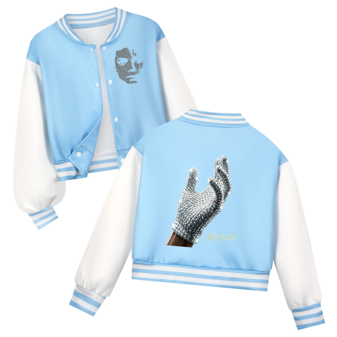 Spotlight Playtime Varsity Layering Set, Style 03 · Sky Blue