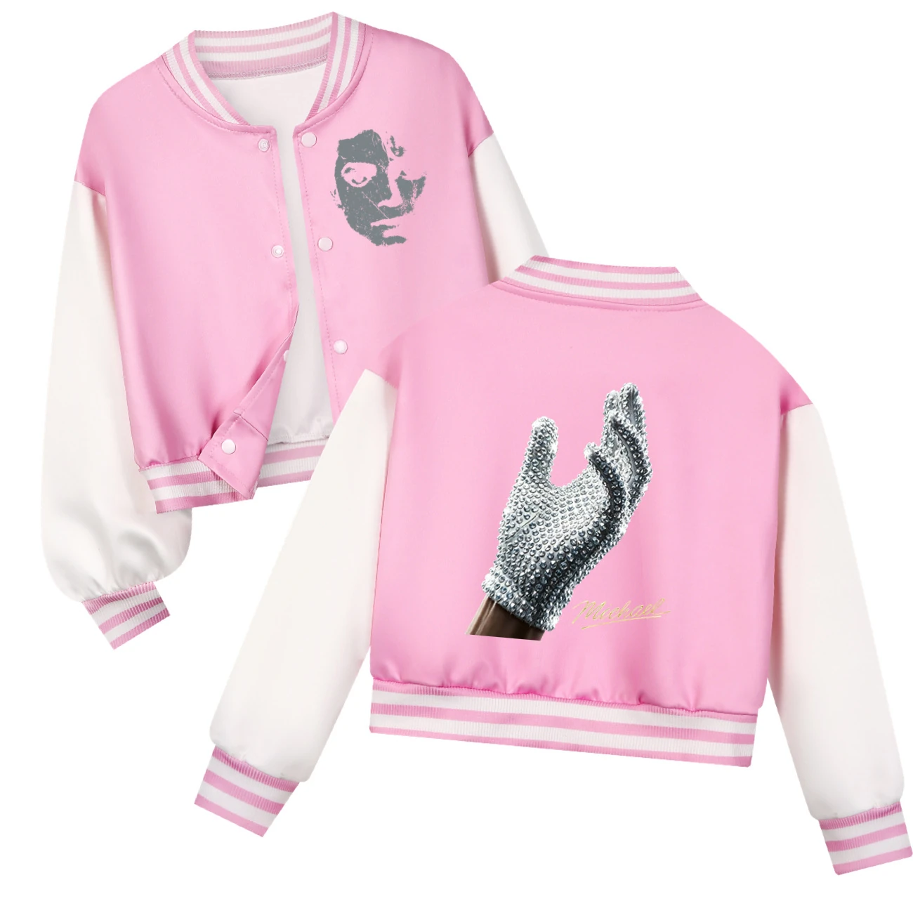Spotlight Playtime Varsity Layering Set, Style 06 · Pink