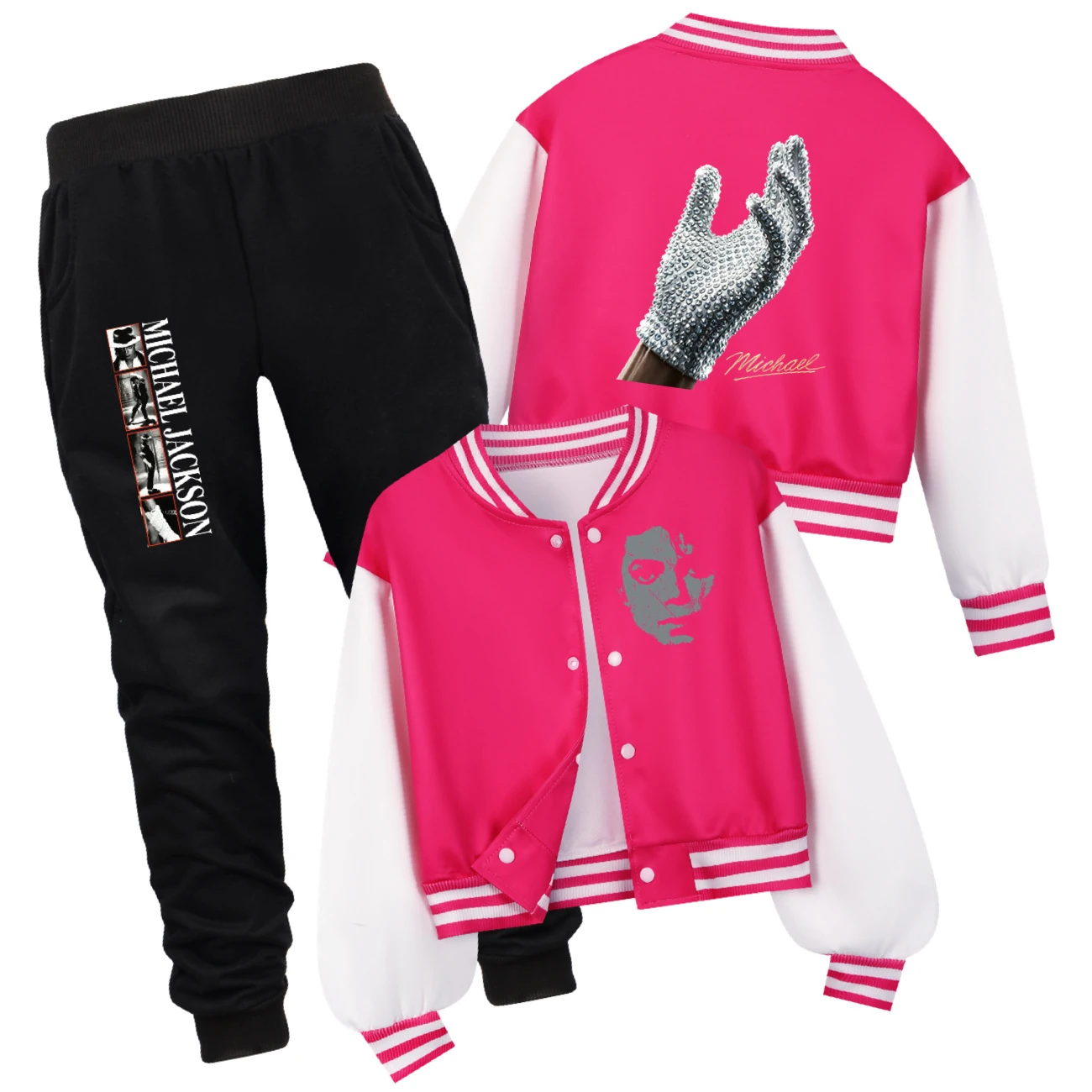 Spotlight Playtime Varsity Layering Set, Style 11 · Set · Rose