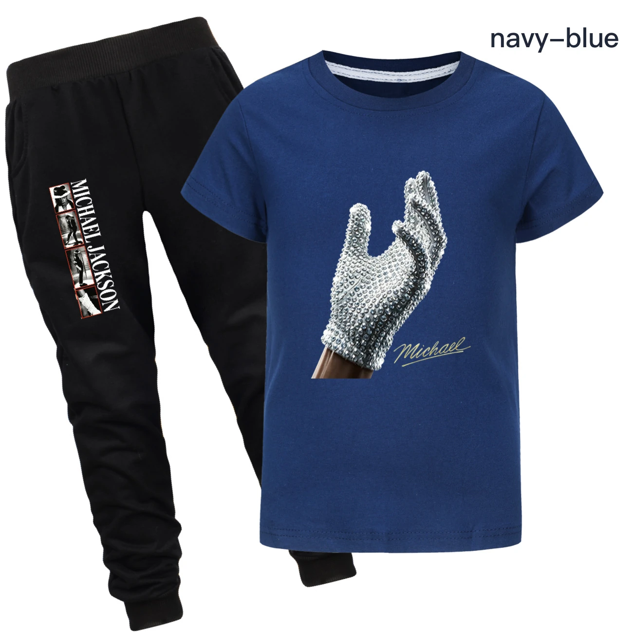 Spotlight Graphic Tee & Jogger Set, Style 16 · Set · Royal Blue