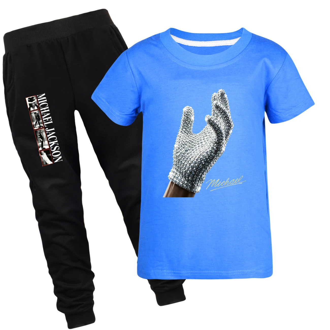 Spotlight Graphic Tee & Jogger Set, Style 21 · Set · Deep Blue