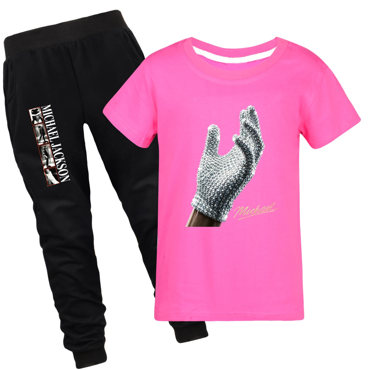 Spotlight Graphic Tee & Jogger Set, Style 26 · Set · Rose