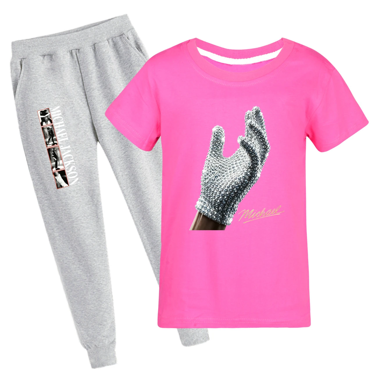 Spotlight Graphic Tee & Jogger Set, Style 36 · Set · Rose